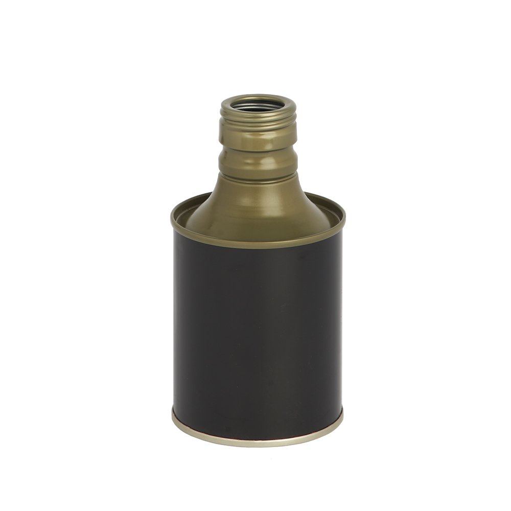 Bottiglia cilindrica 250ml - Grafica nero lucido