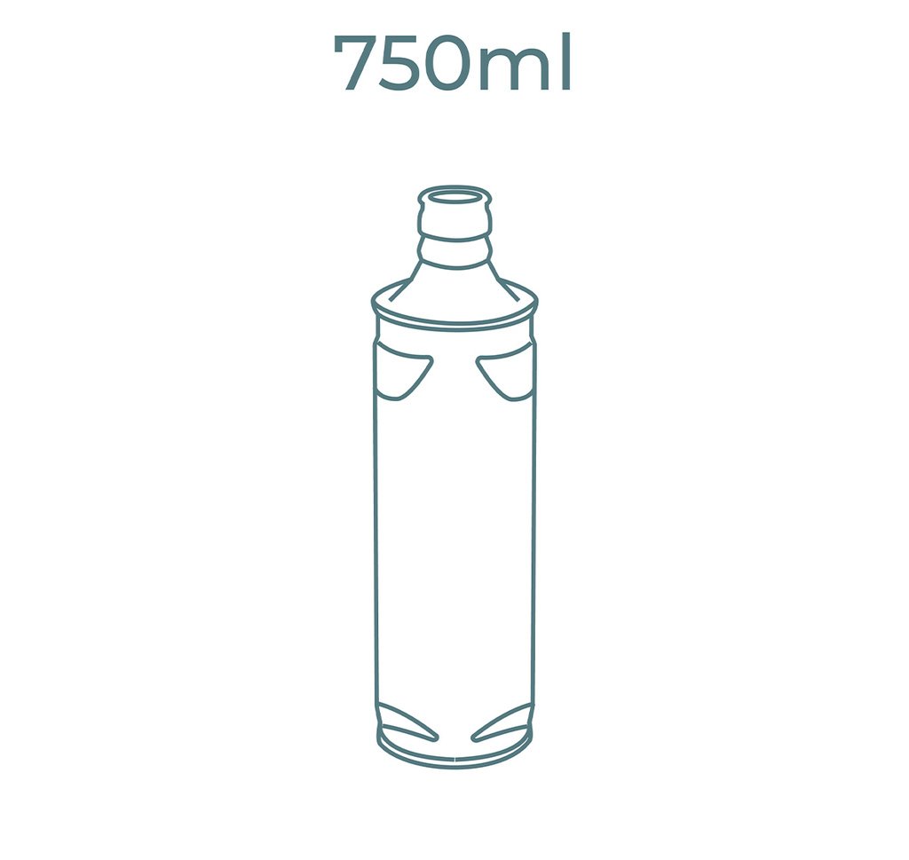 Bottiglia quadrata 750ml