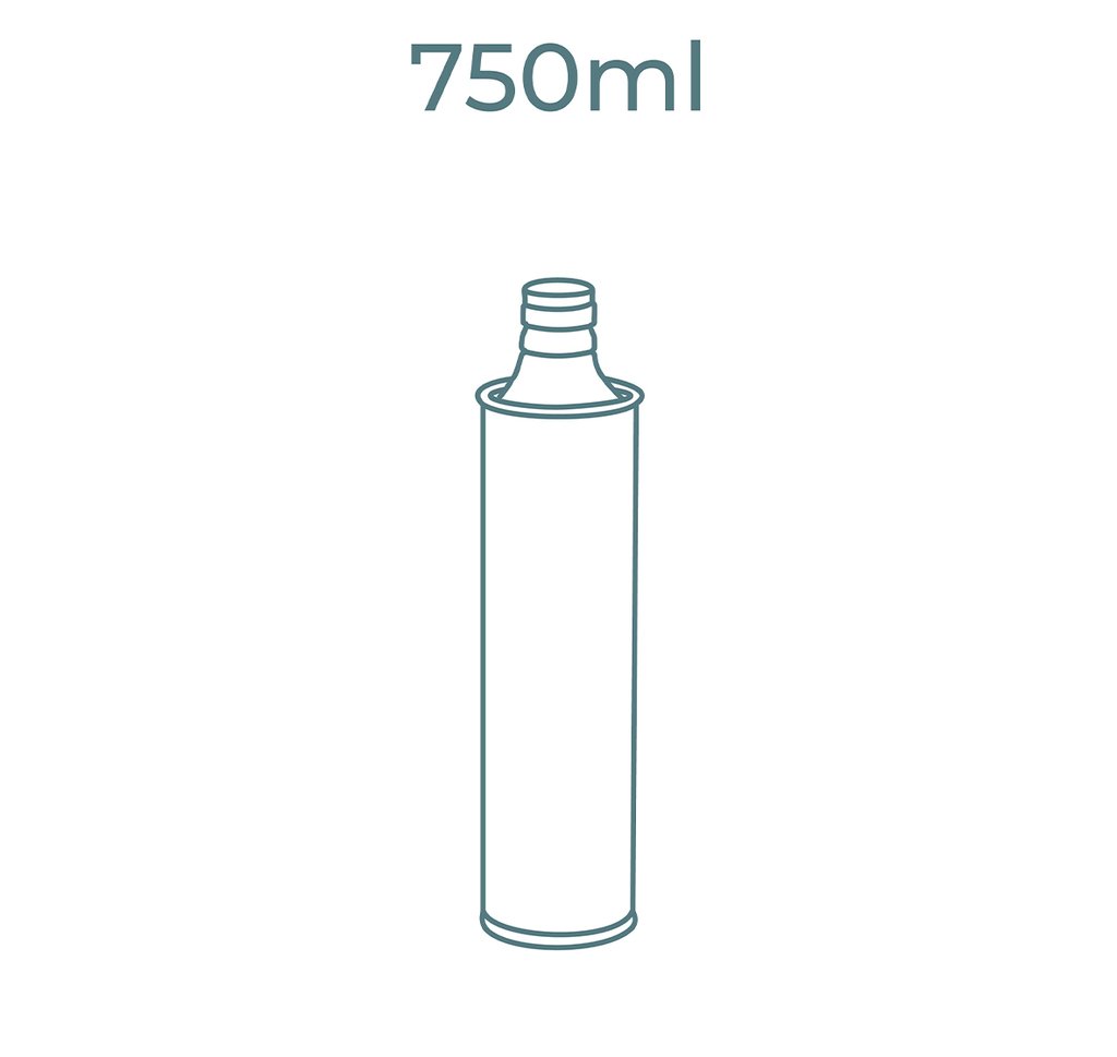 Bottiglia cilindrica 750ml 